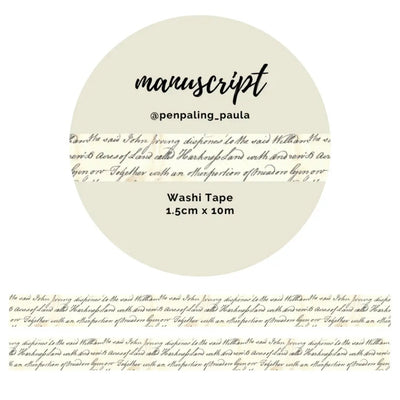 Washi tape - Penpaling Paula - Manuscript 15 mm