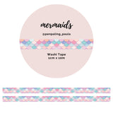 Washi tape - Penpaling Paula - Mermaids 10 mm - 1 - Penpaling Paula - Tidformera