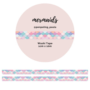 Washi tape - Penpaling Paula - Mermaids 10 mm - 1 - Penpaling Paula - Tidformera