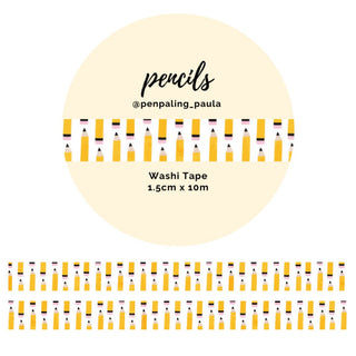 Washi tape - Penpaling Paula - Pencils 15 mm - 1 - Penpaling Paula - Tidformera