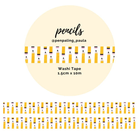 Washi tape - Penpaling Paula - Pencils 15 mm - 1 - Penpaling Paula - Tidformera