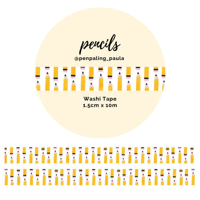 Washi tape - Penpaling Paula - Pencils 15 mm - 1 - Penpaling Paula - Tidformera