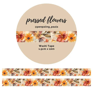 Washi tape - Penpaling Paula - Pressed Flowers 15 mm - 1 - Penpaling Paula - Tidformera