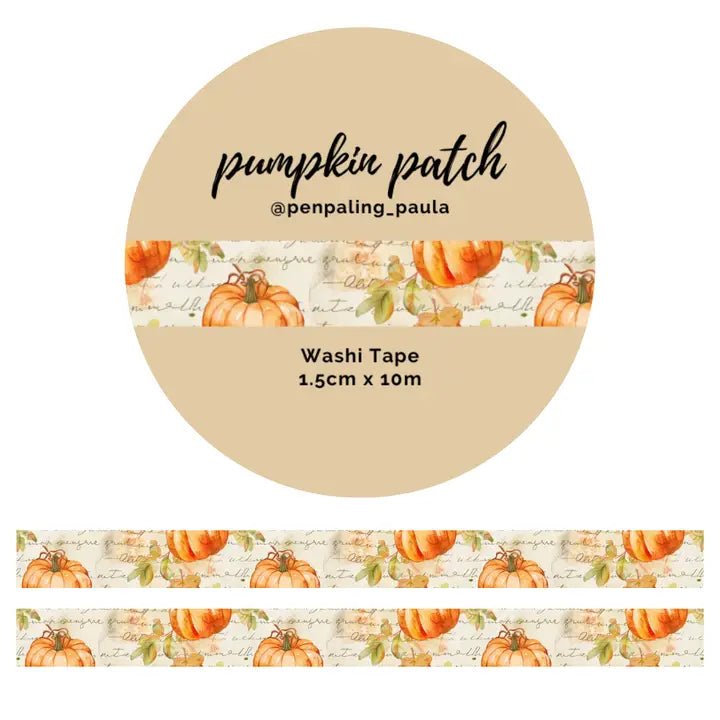 Washi tape - Penpaling Paula - Pumpkin Patch 15 mm - 1 - Penpaling Paula - Tidformera