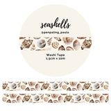 Washi tape - Penpaling Paula - Seashells 15 mm - 1 - Penpaling Paula - Tidformera