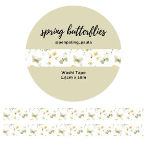 Washi tape - Penpaling Paula - Spring Butterflies 15 mm - 1 - Penpaling Paula - Tidformera