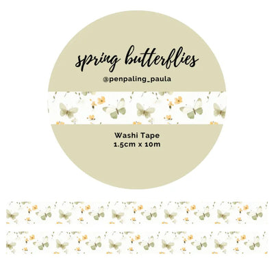 Washi tape - Penpaling Paula - Spring Butterflies 15 mm
