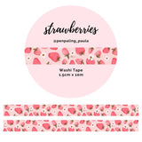 Washi tape - Penpaling Paula - Strawberries 15 mm - 1 - Penpaling Paula - Tidformera