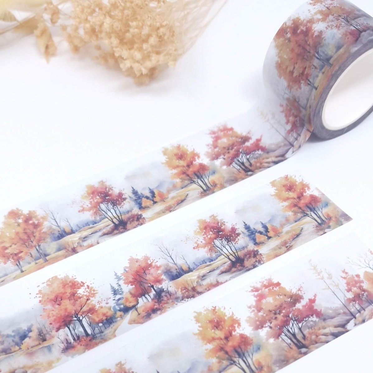 Washi tape Plan & Plot - 30 mm - Autumn Landscape - 2 - Plan & Plot Studio - Tidformera