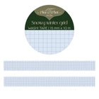 Washi tape Plan & Plot - Snowy winter grid 15 mm - 1 - Plan & Plot Studio - Tidformera