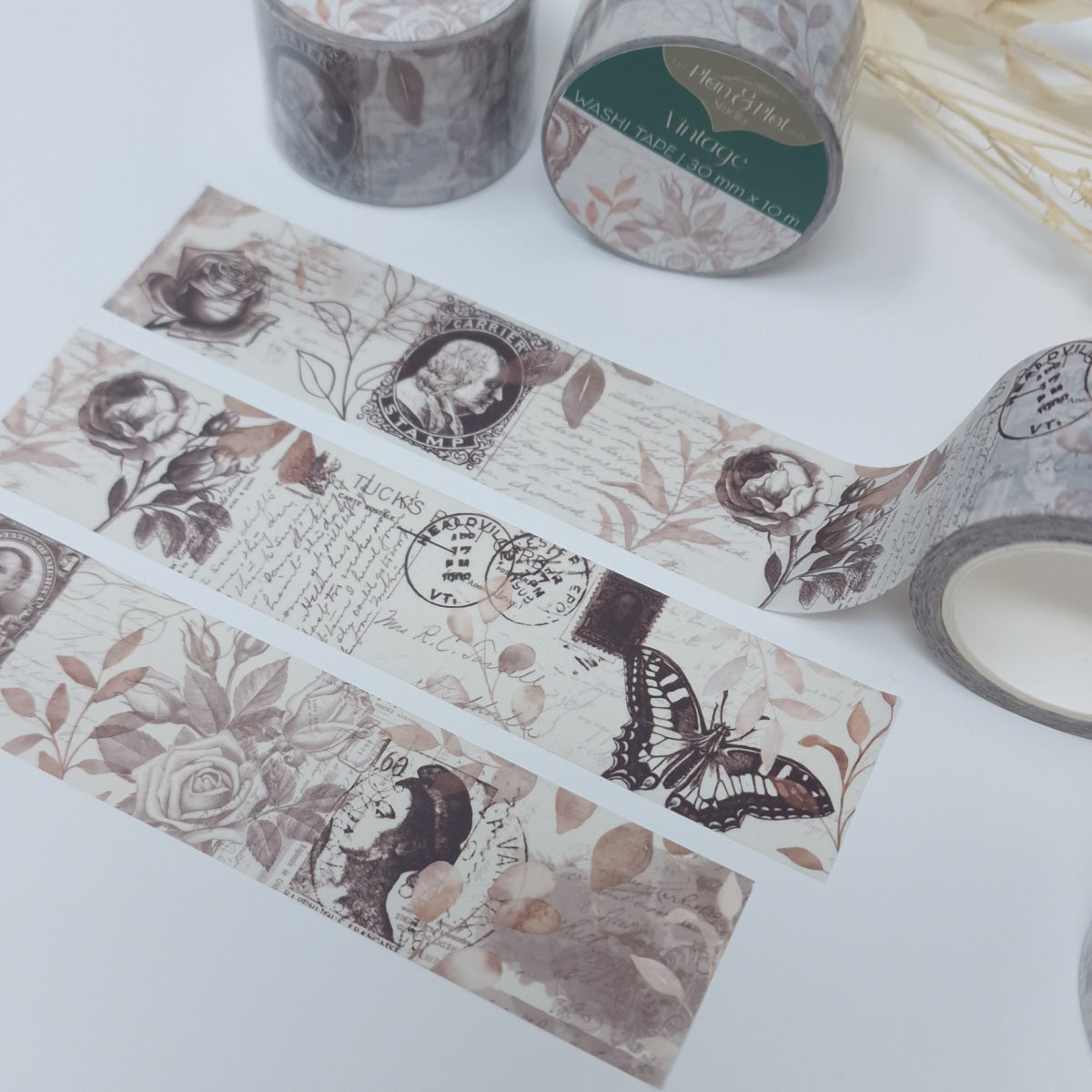 Washi tape Plan & Plot - Vintage 30 mm - 3 - Plan & Plot Studio - Tidformera