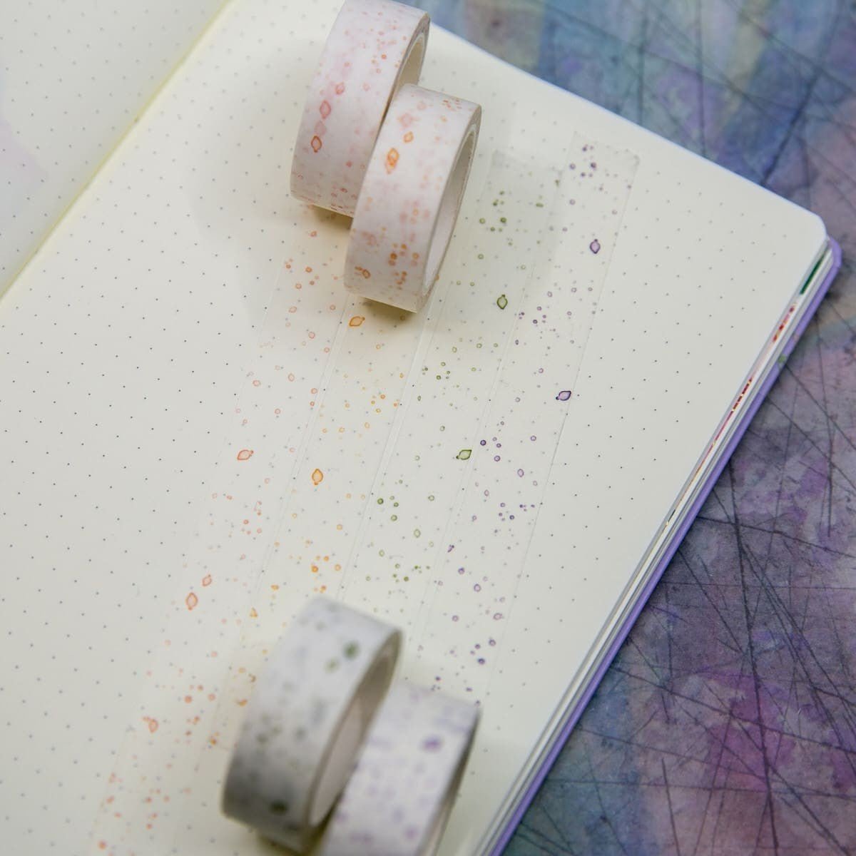 Washi tape Renke Color blotches - Orange 15 mm - Alexandra Renke - Tidformera