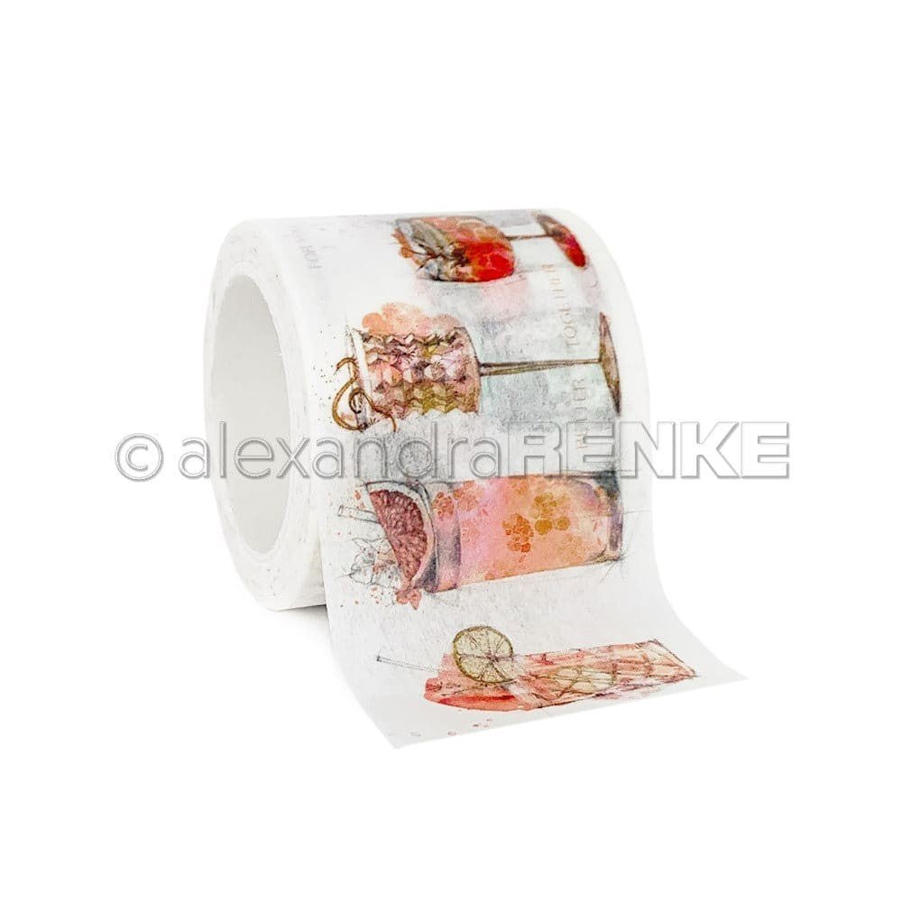 Washi tape Renke Drycker - Orange - Alexandra Renke - Tidformera