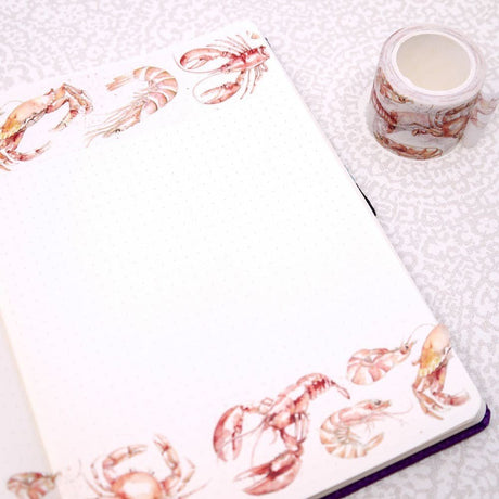 Washi tape Renke Mat - Lobster & Co 40 mm - Alexandra Renke - Tidformera