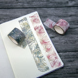 Washi tape Renke Palm leafs - Blue - Alexandra Renke - Tidformera