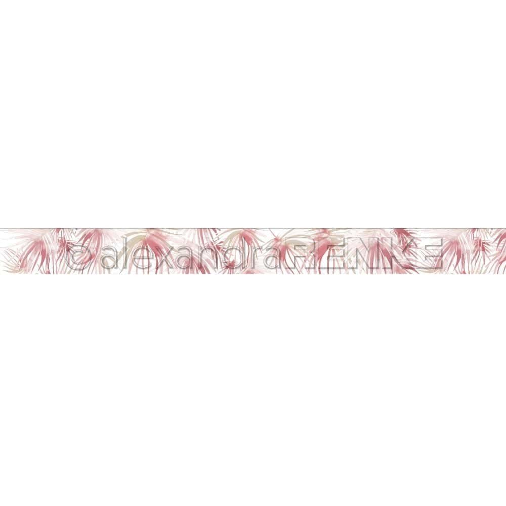 Washi tape Renke Palm leafs - Red - Alexandra Renke - Tidformera