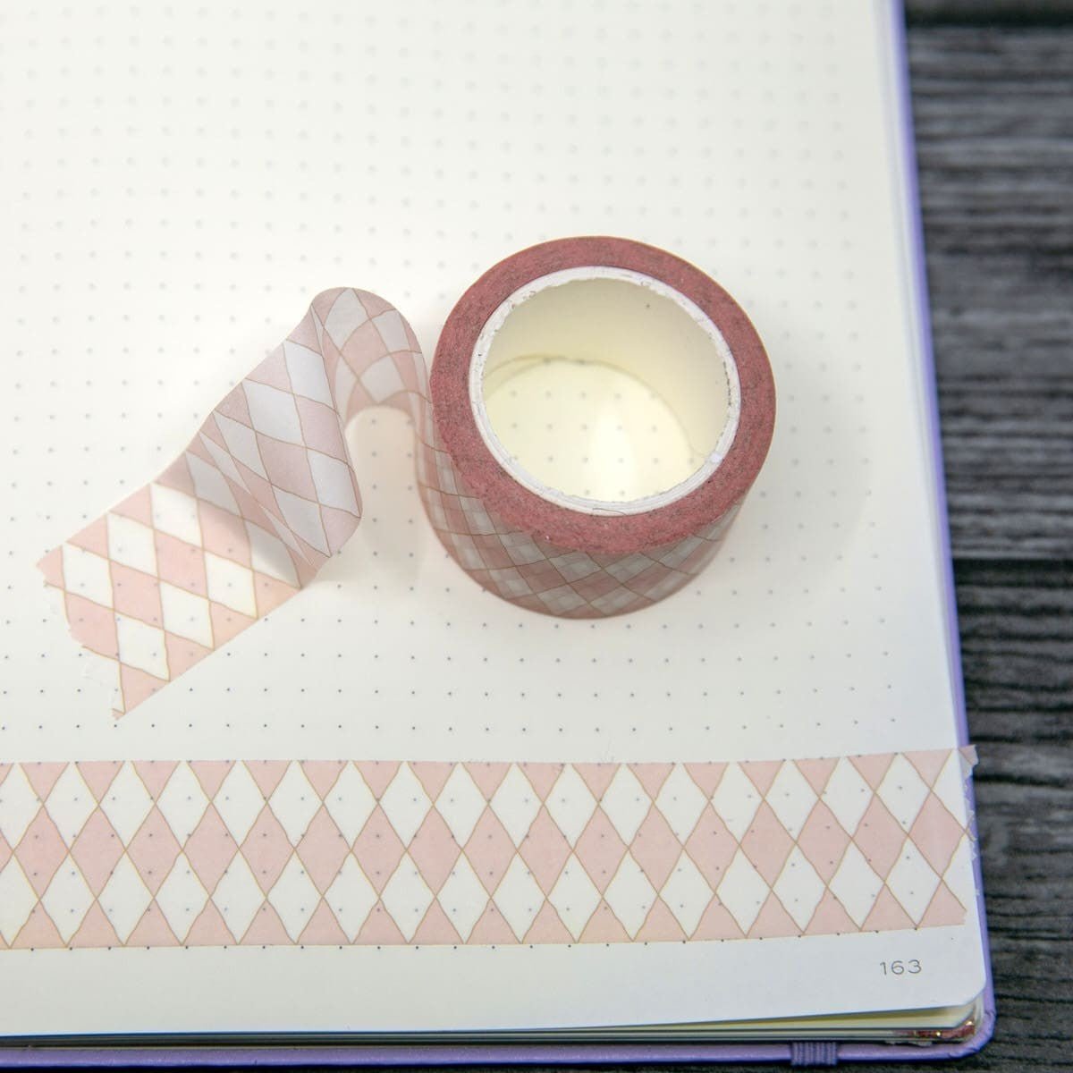 Washi tape Renke Rhombus - Pale pink 25 mm - Alexandra Renke - Tidformera