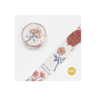 Washi Tape Romance in the Garden - Red - 1 - BGM - Tidformera