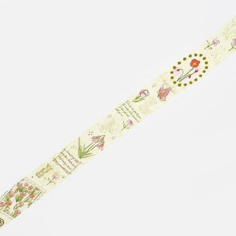 Washi Tape Romance in the Garden - Yellow - 2 - BGM - Tidformera