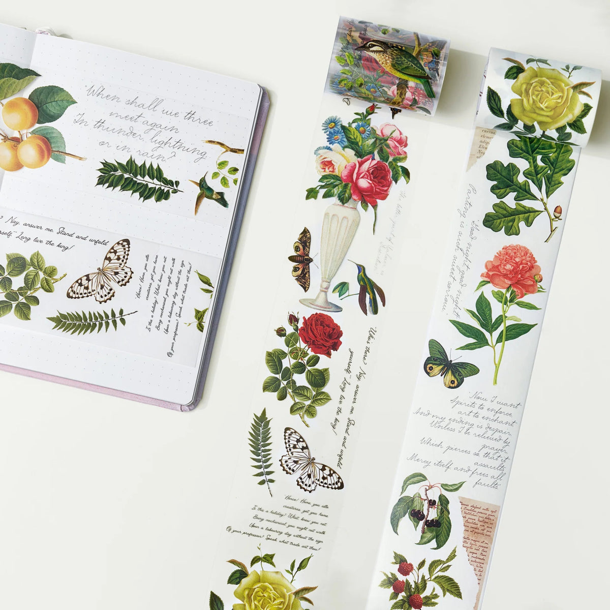 Washi tape Romeo's Roses Wide - 60 mm - 7 - Washi Tape Shop - Tidformera