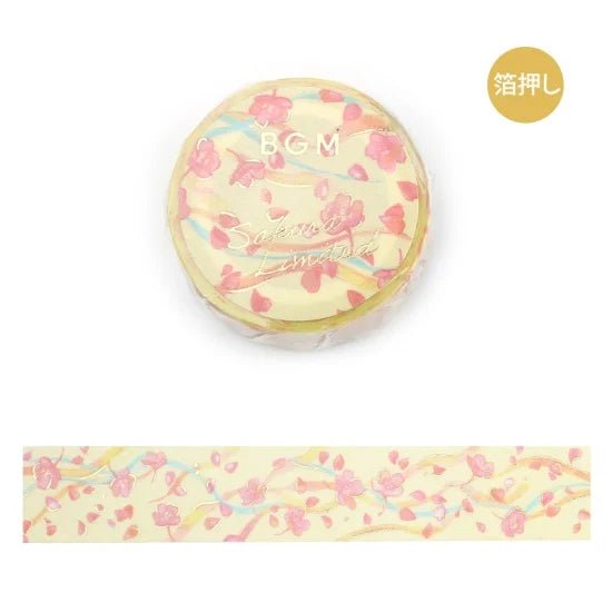 Washi tape Sakura Limited - Sakura Blizzard - BGM - Tidformera