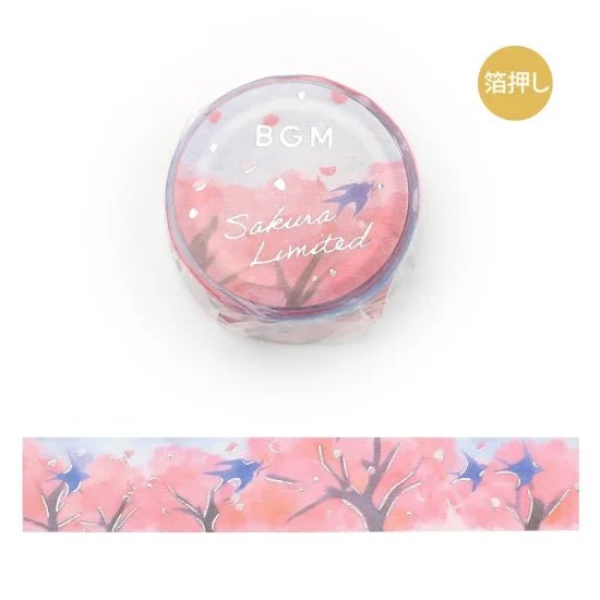 Washi tape Sakura Limited - Spring is Coming - BGM - Tidformera