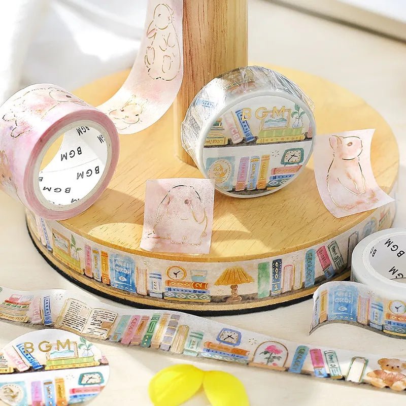 Washi tape Scenery of desk - BGM - Tidformera