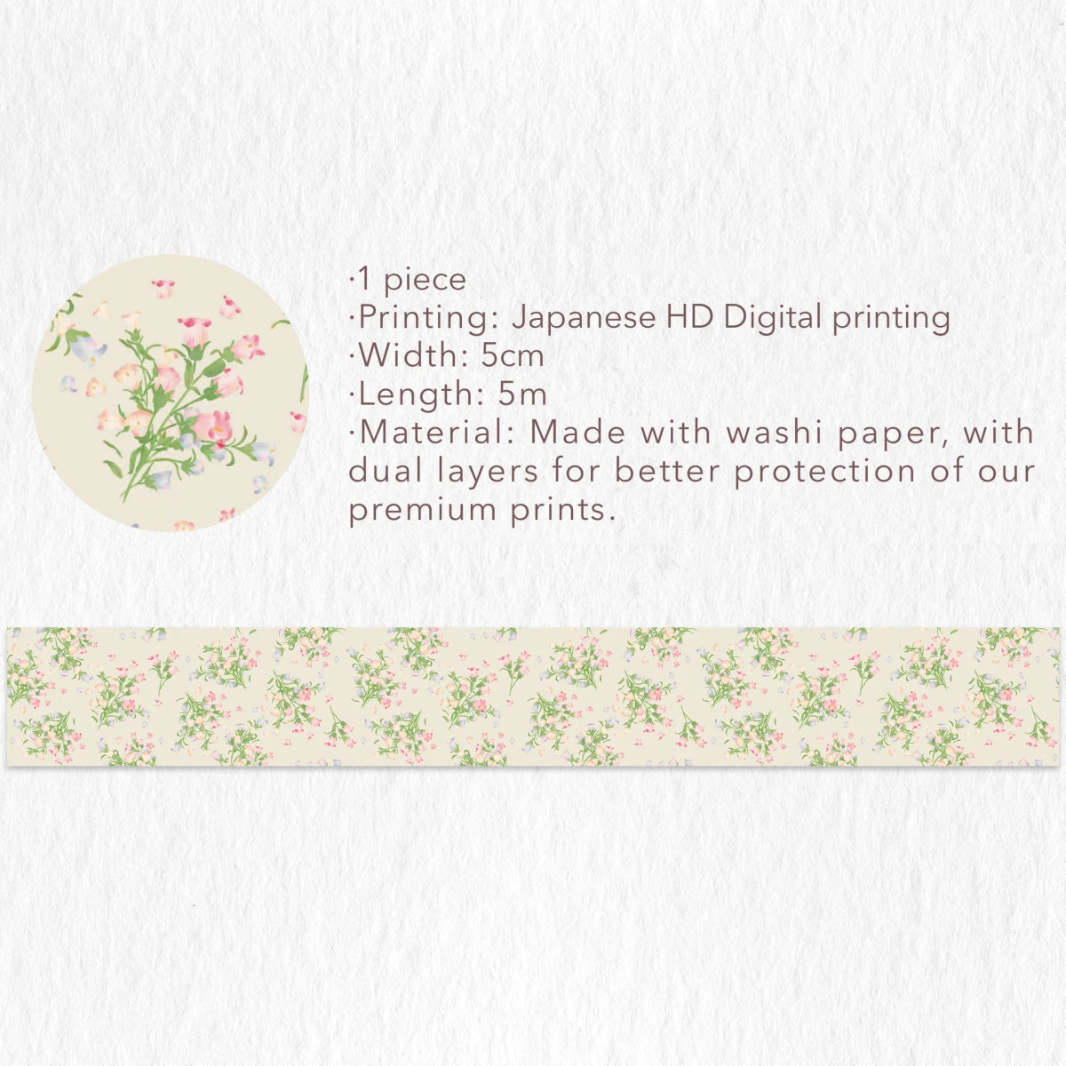 Washi Tape Set - Morning Blush - 3 - pack - 7 - Washi Tape Shop - Tidformera