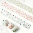 3 rullar med småblommiga washi tapes från The Washi Tape Shop. Morning Blush Wide Washi tape set. - Tidformera