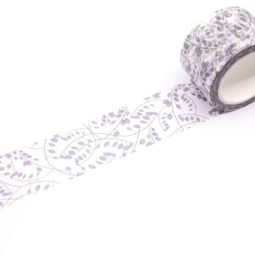 Washi tape Silver leaf pattern 30 mm - Alexandra Renke - Tidformera