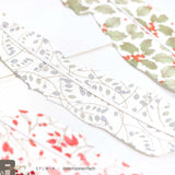 Washi tape Silver leaf pattern 30 mm - Alexandra Renke - Tidformera