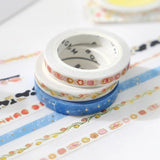 Washi Tape Silver The Plough - 5 mm - BGM - Tidformera