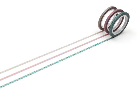 Washi Tape Slim 3 mm 3 - pack - Cross stitch - 1 - MT masking tape - Tidformera