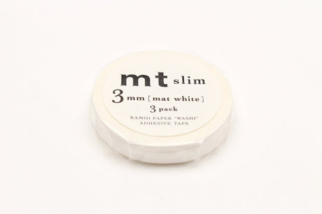 Washi Tape Slim 3 mm 3 - pack - White - MT masking tape - Tidformera