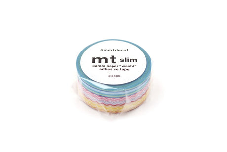 Washi Tape Slim 6 mm 3 - pack - Deco line - 2 - MT masking tape - Tidformera