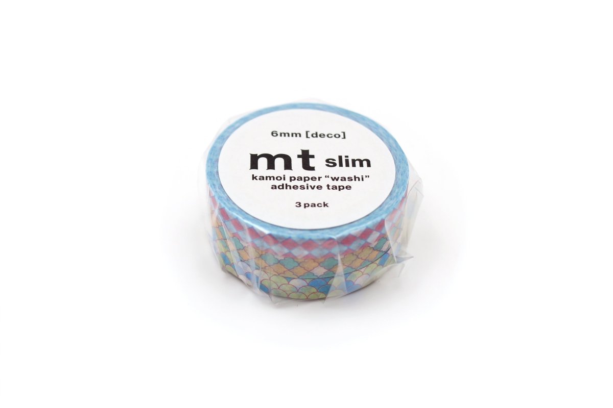 Washi Tape Slim 6 mm 3 - pack - Deco tile - 2 - MT masking tape - Tidformera