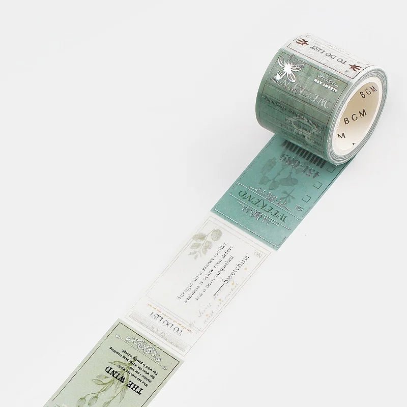 Washi Tape Special poem - Botanical - BGM - Tidformera