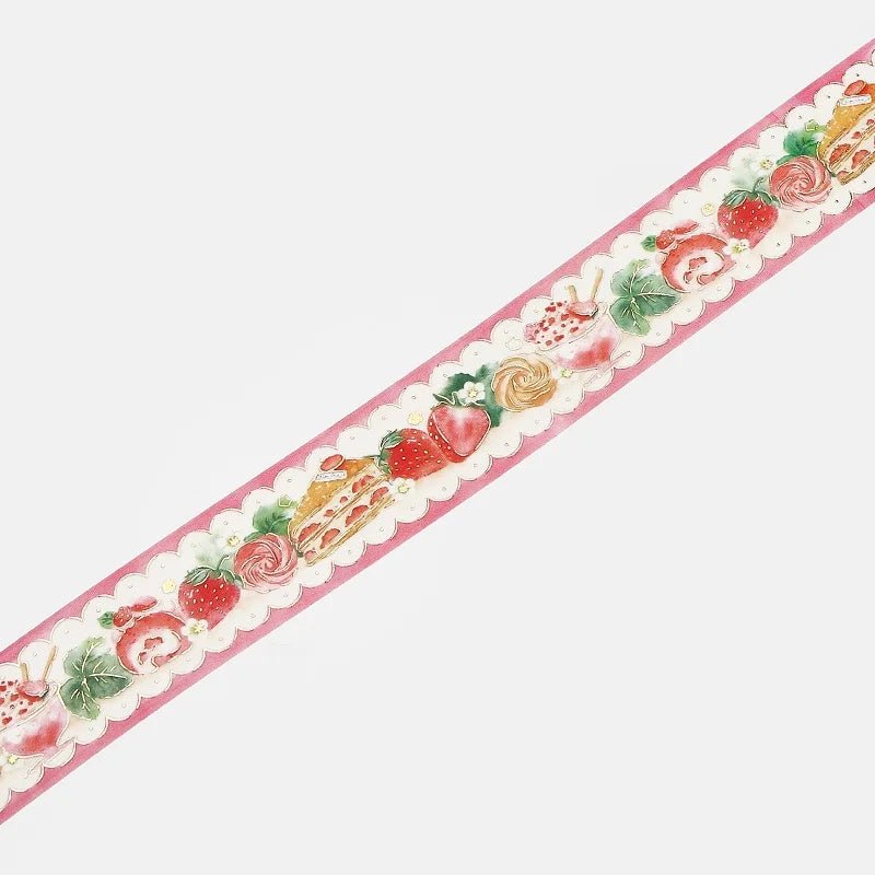 Washi Tape Strawberry Sweets - BGM - Tidformera