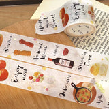 Washi Tape Today's Menu - Bistro - 4 - BGM - Tidformera