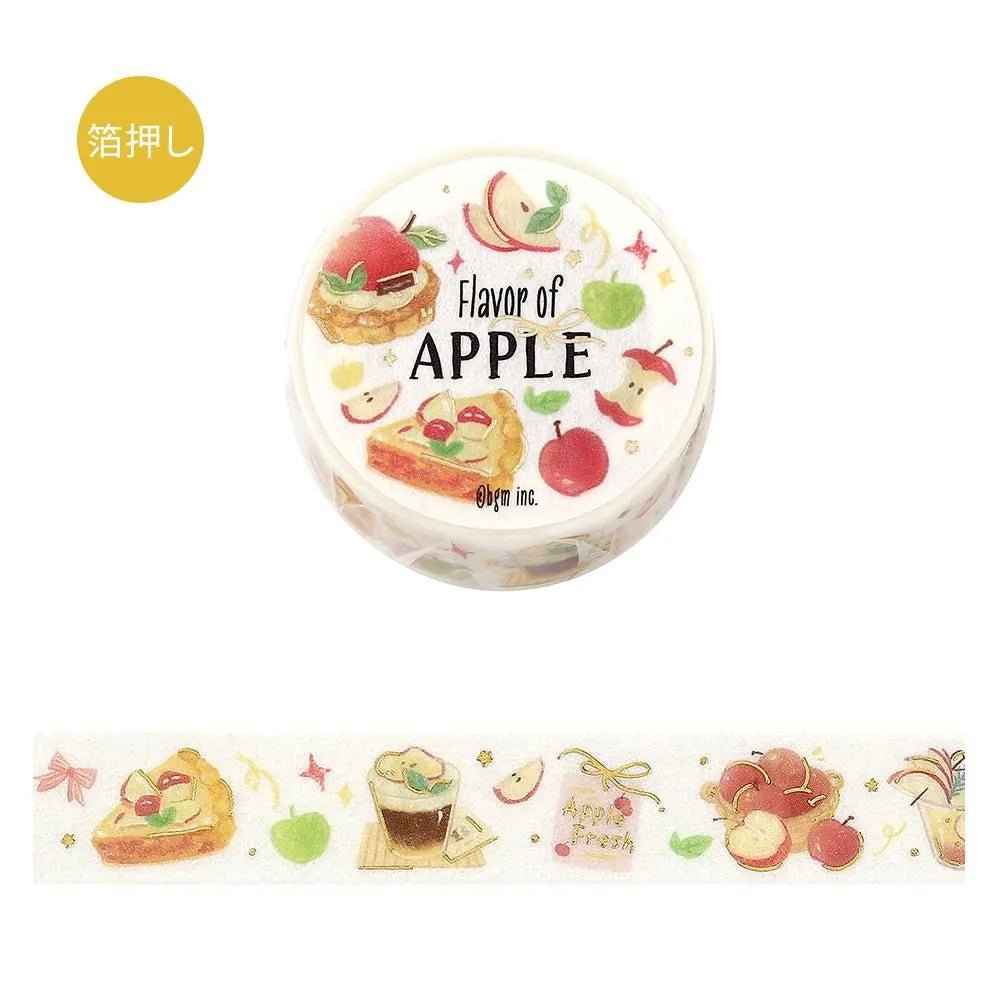 Washi Tape Tokimeki Flavor - Apple - 1 - BGM - Tidformera