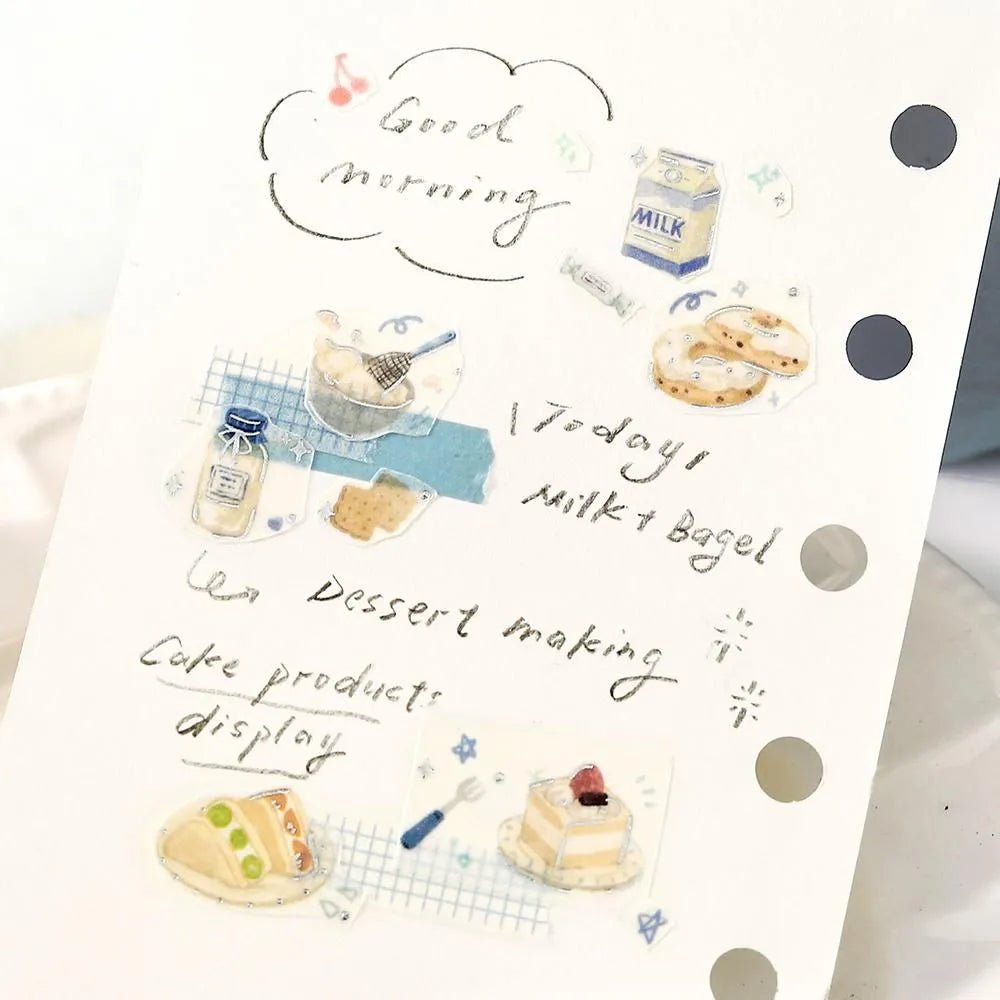 Washi Tape Tokimeki Flavor - Milk - 4 - BGM - Tidformera