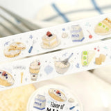Washi Tape Tokimeki Flavor - Milk - 2 - BGM - Tidformera