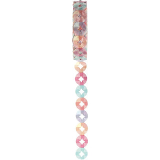 Washi tape Utskuren spets - Ringar färger - 1 - Creotime - Tidformera