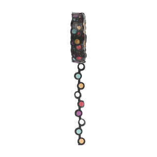 Washi tape Utskuren spets - Ringar svart - 1 - Creotime - Tidformera