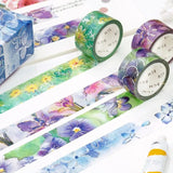 Washi Tape Watercolor Flower - Hydrangea - BGM - Tidformera