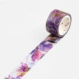 Washi Tape Watercolor Flower - Iris - BGM - Tidformera