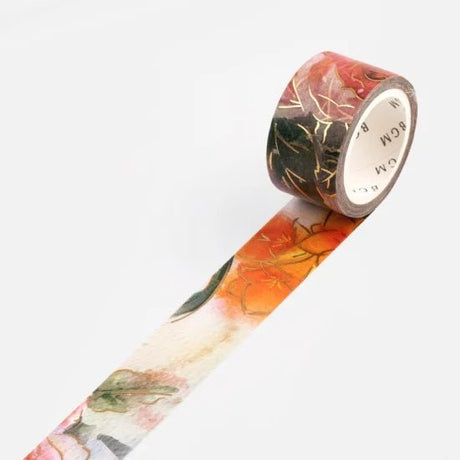 Washi Tape Watercolor Flower - Rose - BGM - Tidformera