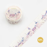 Washi Tape Watercolor Town - European city - BGM - Tidformera