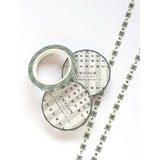 Washi Tape - Weekdays 5 mm - Grey - 2 - Emadam Art & Design - Tidformera