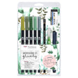 Watercoloring set - Greenery - 1 - Tombow - Tidformera